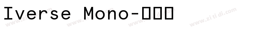 Iverse Mono字体转换